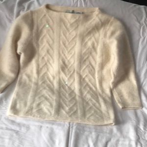 Cream Angora Sweater